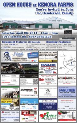 OPEN HOUSE AT KENORA FARMS - Norwell Dairy Systems Ltd