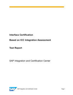 Download SAP&reg; Integration test report for AdapLink