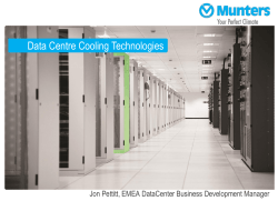 Data Centre Cooling Technologies