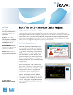 Brava!® for EMC Documentum Capital Projects