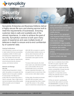 Learn About Syncplicity Data Security
