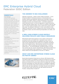 View the EMC Enterprise Hybrid Cloud Solution Overview