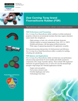 Dow Corning Toray brand Fluorosilicone Rubber (FSR) | Molding