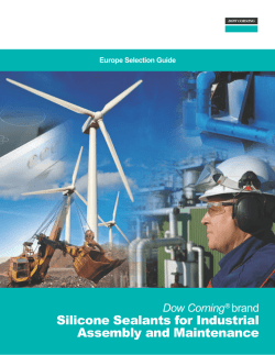 Dow Corning&reg; brand Silicone Sealants for Industrial Assembly and