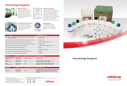 Hematology Reagents Hematology Reagents