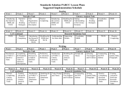 parcc lesson plans implementation guide