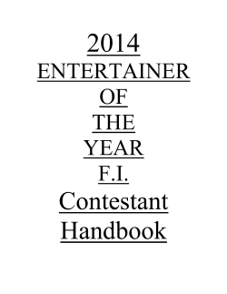 ENTERTAINER OF THE YEAR F.I.