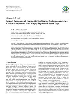 Impact Responses of Composite Cushioning System considering