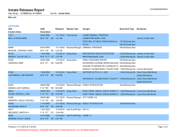Inmate Releases Report - San Angelo Standard