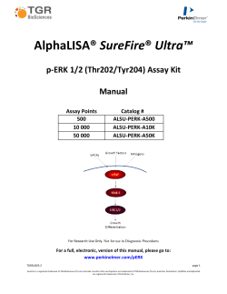 AlphaLISA® SureFire® Ultra™ p-ERK 1/2