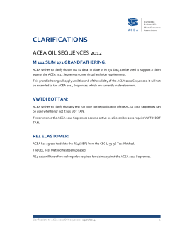 Download Clarifications to ACEA Oil Sequences 2012