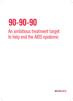 An ambitious treatment target to help end the AIDS epidemic