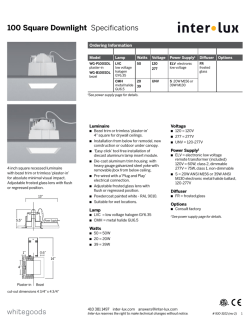 100SDL-SpecSheet - Inter-Lux
