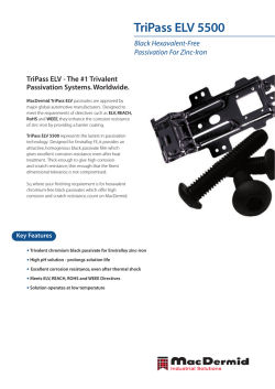 Zinc-iron - MacDermid Industrial Solutions