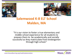 Salemwood K-8 ELT School Malden, MA