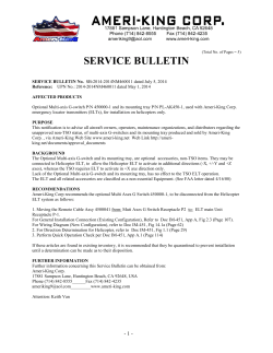 Service Bulletin SB-2014NM460011 July 5, 2014. - Ameri