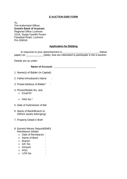 E-Auction EMD Form4 - Gramin Bank of Aryavart