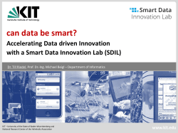 The Smart Data Innovation Lab
