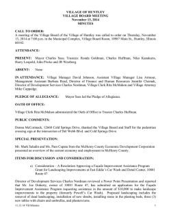 Included - Village of Huntley