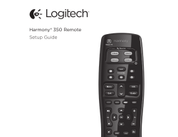 Harmony® 350 Remote Setup Guide