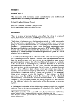 FIDE report Topic 1