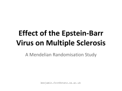 Effect of the Epstein-Barr Virus on Multiple Sclerosis