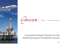 Group Overview - CIRCOR Aerospace