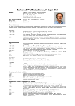 CV Markus Fischer