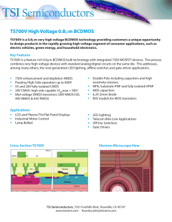 Download out TS700V High Voltage 0.8mm BCDMOS Data Sheet