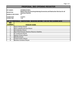 GT-GDH-151-2014 - Gauteng Department of Finance