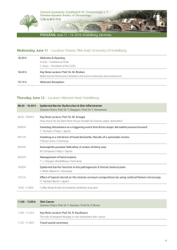 Download the Scientific programme as PDF