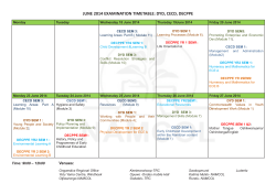 june 2014 examination timetable: dyd, cecd, decppe