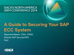 A Guide to Securing Your SAP ECC System