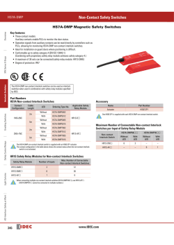 Non-Contact Safety Switches