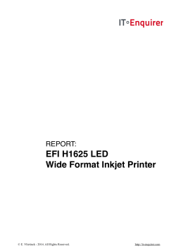 EFI H1625 LED Wide Format Inkjet Printer