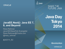 JavaEE.Next(): Java EE 7, 8, and Beyond