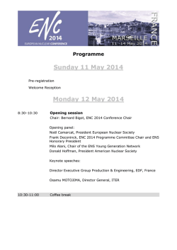 Download ENC 2014 Programme