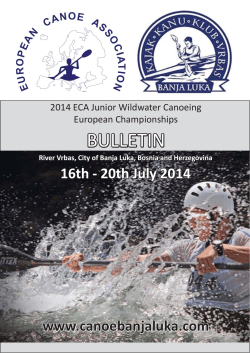 BULLETIN - ECA Junior Wildwater Canoeing Championships