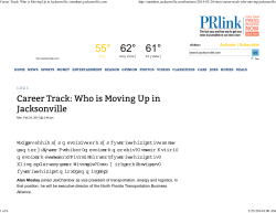 Career Track: Who is Moving Up in Jacksonville
