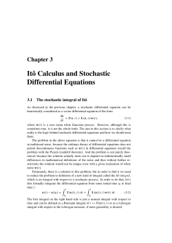 Stochastic Differential Equations in Bayesian Dynamic