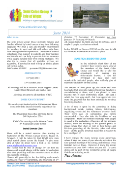 June Newsletter 2014 - The Semi Colon Group