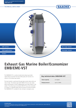 Exhaust Gas Marine Boiler/Economizer EMB/EME-VST