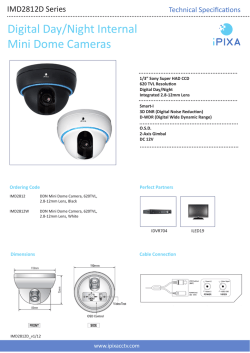 Digital Day/Night Internal Mini Dome Cameras