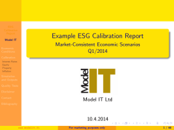 Example ESG Calibration Report - Market-Consistent
