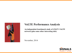 VoLTE Performance Analysis