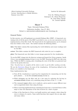 Sheet 7 - Albert-Ludwigs