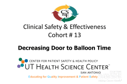 Decreasing Door to Balloon Time