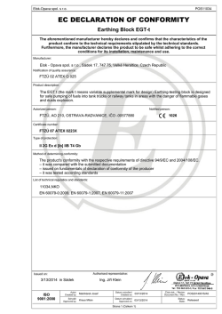 EC DECLARATION OF CONFORMITY
