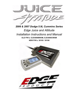 Edge Products 30106 Performance Module Installation