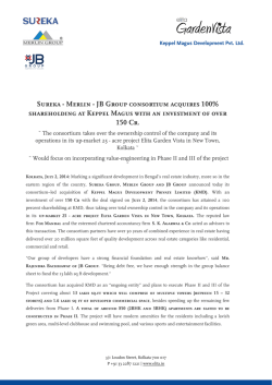 EGV Press Release - Elita Garden Vista